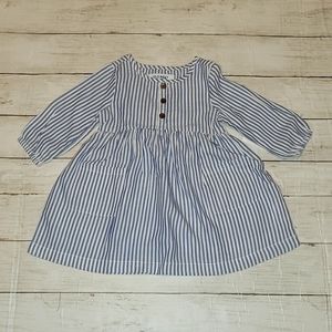 Old Navy Striped Henley  Drezs, 12-18m